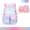 Side Opening Cute Relieve Pressure Children's Backpack - Gradient Blue Small