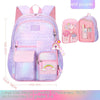 Side Opening Cute Relieve Pressure Children's Backpack - Gradient Purple Large