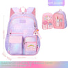 Side Opening Cute Relieve Pressure Children's Backpack - Gradient S Size In Purple