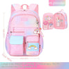 Side Opening Cute Relieve Pressure Children's Backpack - Gradually Varied Pink Large