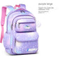 Side Opening Cute Relieve Pressure Children’s Backpack - Cute Starry Sky Backpacks in Gradually Varied Pink