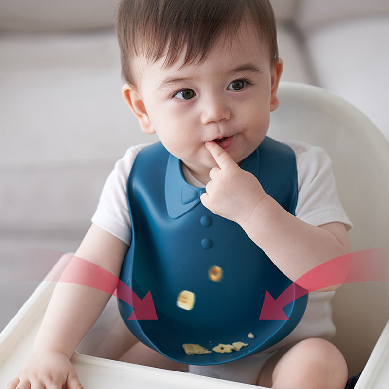 Silicone baby bib - Messy Eaters Unite with Our Silicone Baby Bib