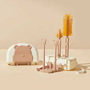 Dinosaur Base 4-Piece Sets and Portable Battle Bear Bottle Brush in the United States - for Dino-Mite Drying Fun united