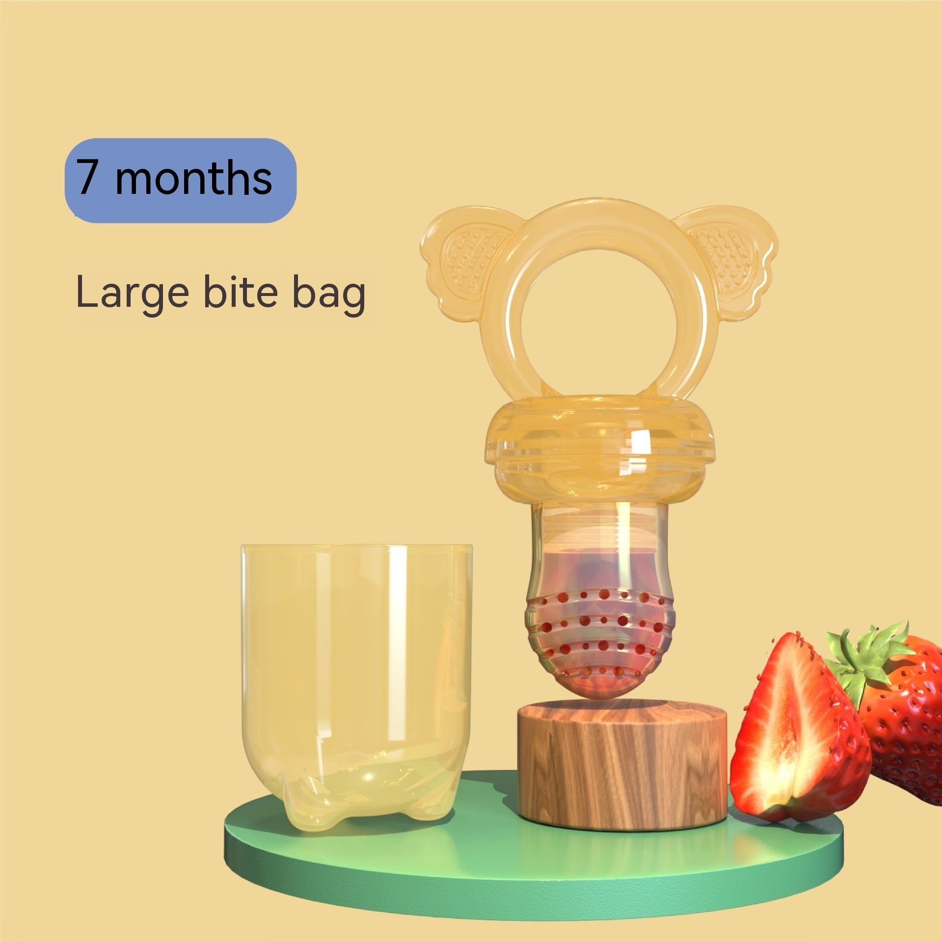 Silicone Baby Teething Toy for Ages Over 6 Months Suitable United States Market - Chew Stick Tiny Teeth Adventures