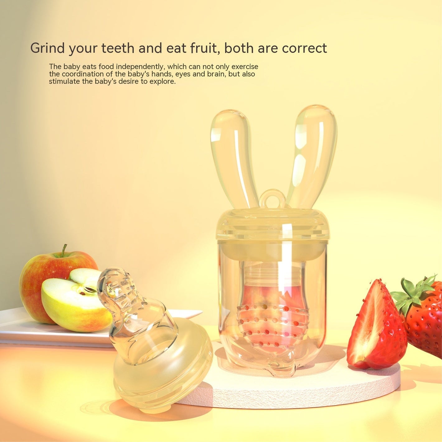 Silicone Baby Teething Toy for Ages Over 6 Months Suitable United States Market - Chew Stick Tiny Teeth Adventures