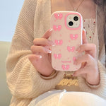 Silicone Bow Phone Case for iPhone Anti-Fingerprint Non-Apple Compatible - silicone bow phone case