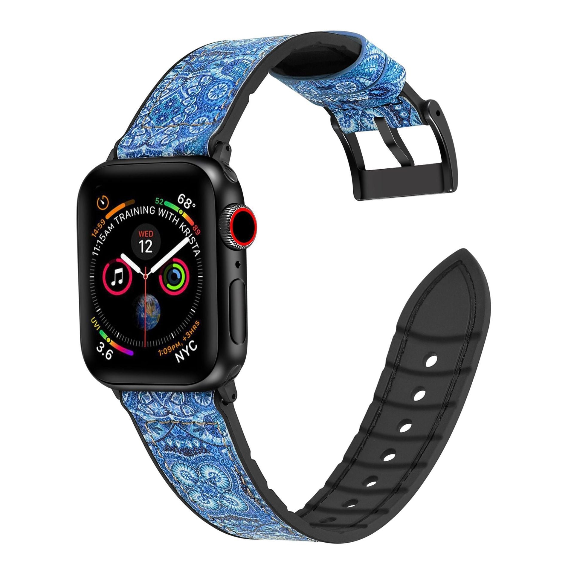 Silicone Bra Leather Watch Strap - Silicone Bra Leather Watch Strap for Apple Watch