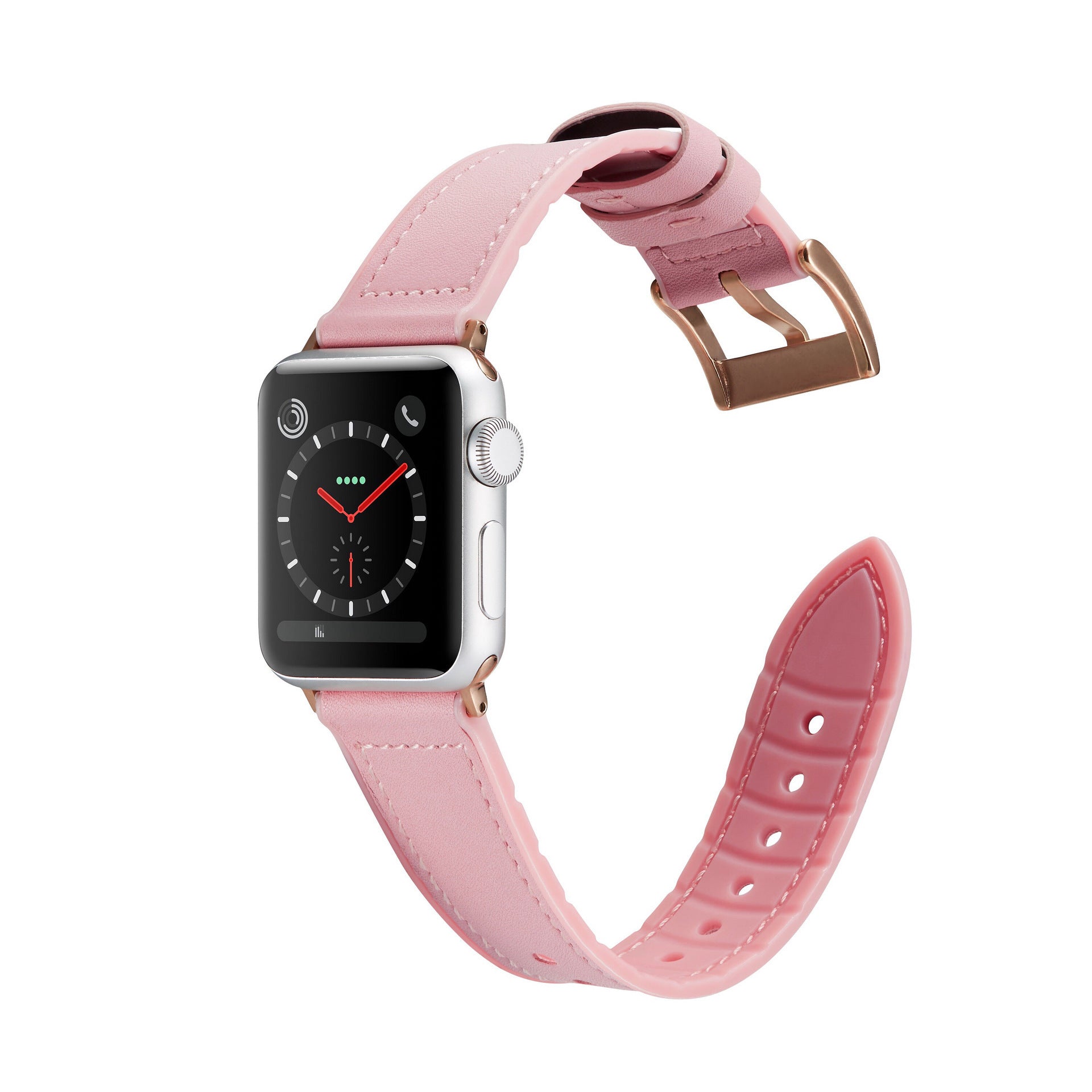 Silicone Bra Leather Watch Strap - Silicone Bra Leather Watch Strap for Apple Watch