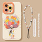 Silicone Cute Graffiti Girl Flower Protective Phone Case for the United States - Teleplus united states chf silicone