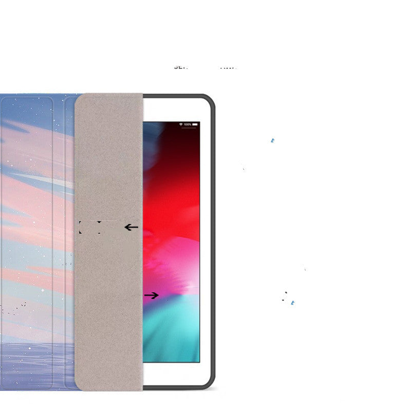 Silicone Dreamy Painting Style Sailing Cover - Sail Away with iPad Pro’s Dreamy Cover H248