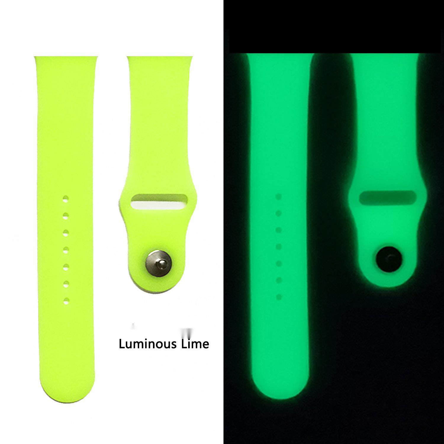 Silicone fluorescent strap Pure color luminous - silicone pure