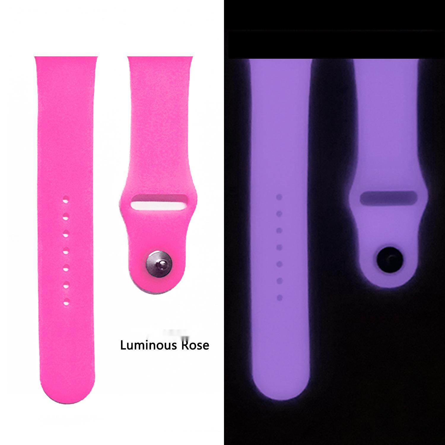 Silicone fluorescent strap Pure color luminous - silicone pure