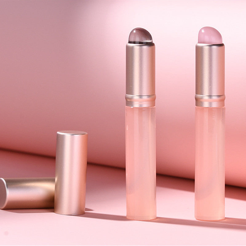 Silicone Lip Brush with Round Head Portable Lipstick Applicator - silicone lip brush lipstick round head portable