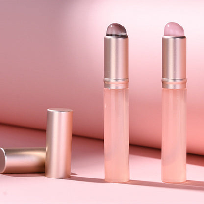 Silicone Lip Brush with Round Head Portable Lipstick Applicator - silicone lip brush lipstick round head portable