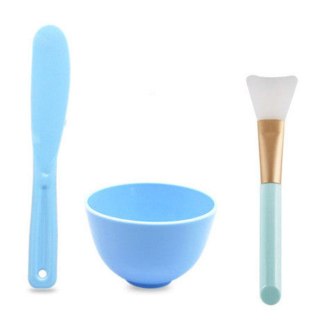 Silicone Mask Bowl with Stirring Stick and Brush Set in Various Colors - Soft for Ultimate Mixing Fun silicone mask