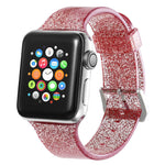 Silicone Smart Watch Strap with Glitter for Unisex Fashion - Teleplus smart watch strap silicone glitter