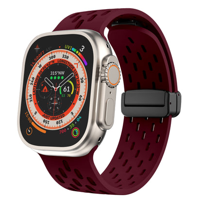 Silicone Sports Strap with Mesh Magnetic Buckle for Apple Watch Series - Teleplus mesh magnetic buckle silicone strap