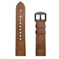 Silicone Stick Leather Watch Strap Top Layer Cowhide - Silicone Stick Leather Watch Strap for 20mm Devices