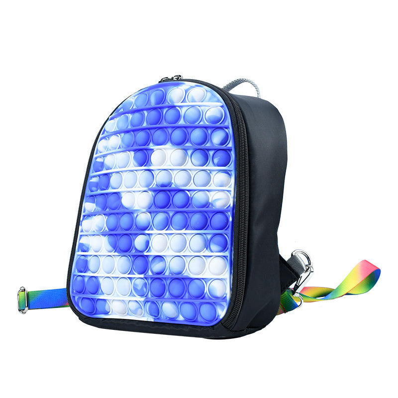 Silicone Super Lightweight Backpack For Children - Backpacks Light as a Feather in Purple Green Blue