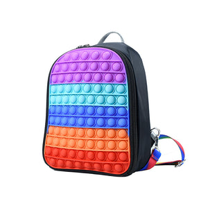 Silicone Super Lightweight Backpack For Children - Backpacks Light as a Feather in Purple Green Blue