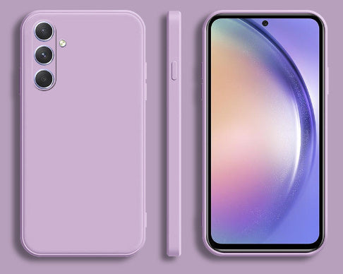 Silicone Transparent Phone Case for Samsung with Colorful Anti-Fall Protection - Teleplus Robust phone case silicone