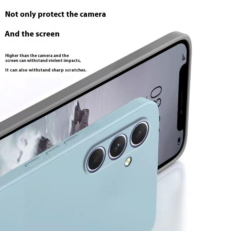 Silicone Transparent Phone Case for Samsung with Colorful Anti-Fall Protection - Teleplus Robust phone case silicone