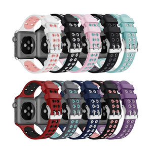 Silicone two-color strap - Silicone Two-Color Strap for Watches