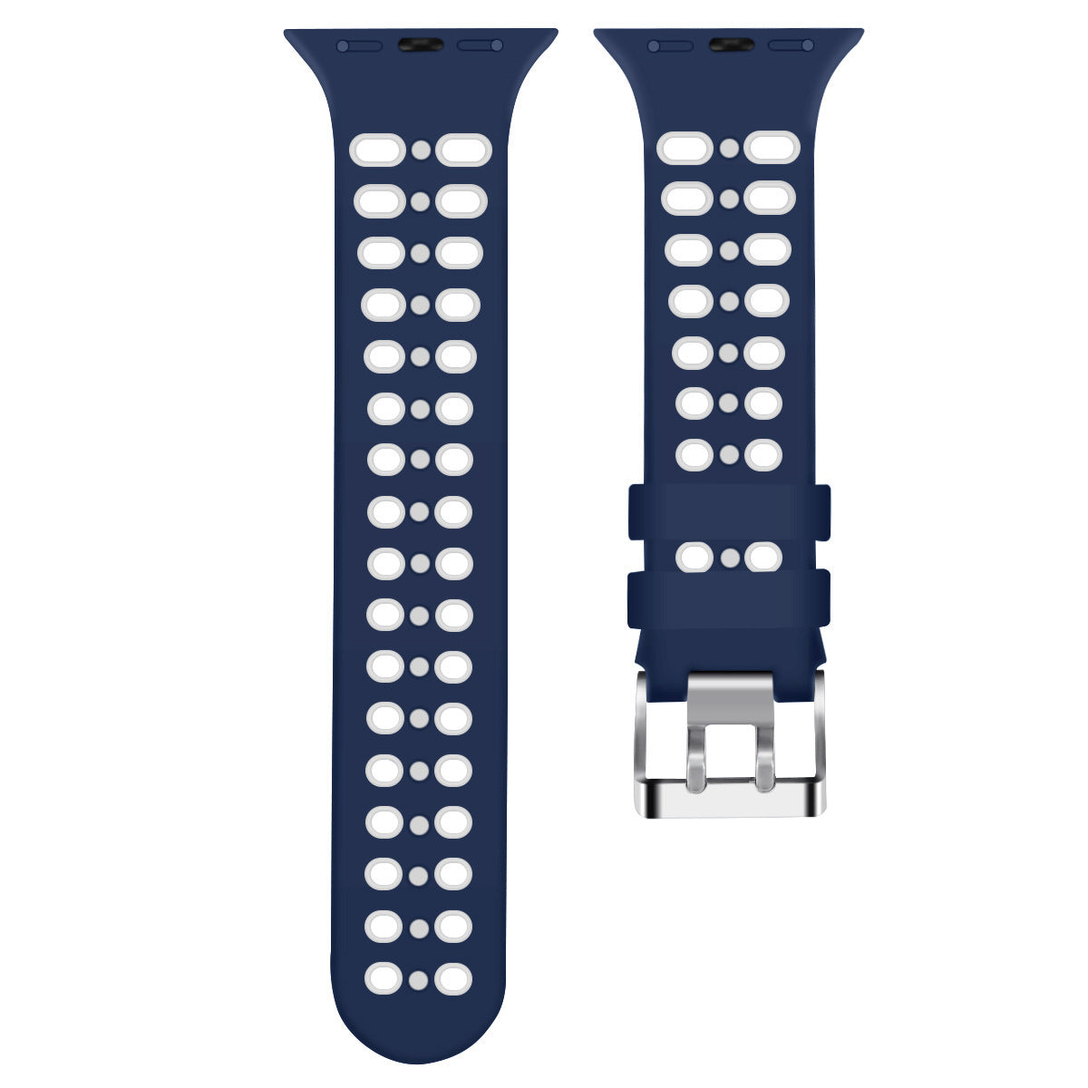 Silicone two-color strap - Silicone Two-Color Strap for Watches