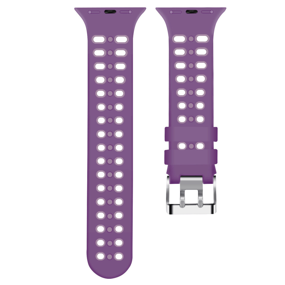 Silicone two-color strap - Silicone Two-Color Strap for Watches