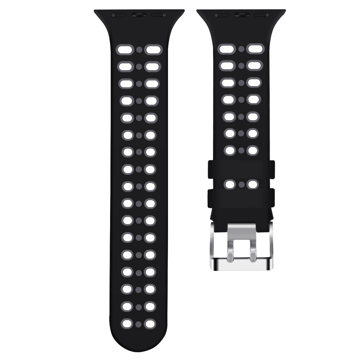 Silicone two-color strap - Silicone Two-Color Strap for Watches