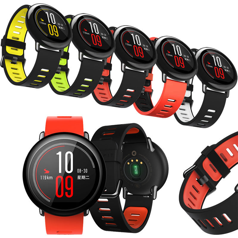 Silicone Watch Strap for Amazfit Smart Multiple Color Options - Teleplus Colors silicone strap amazfit smart watch