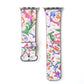 Silk-printed Floral Leather Strap Chinoiserie - Silk Printed Floral Leather Strap Watch Bands