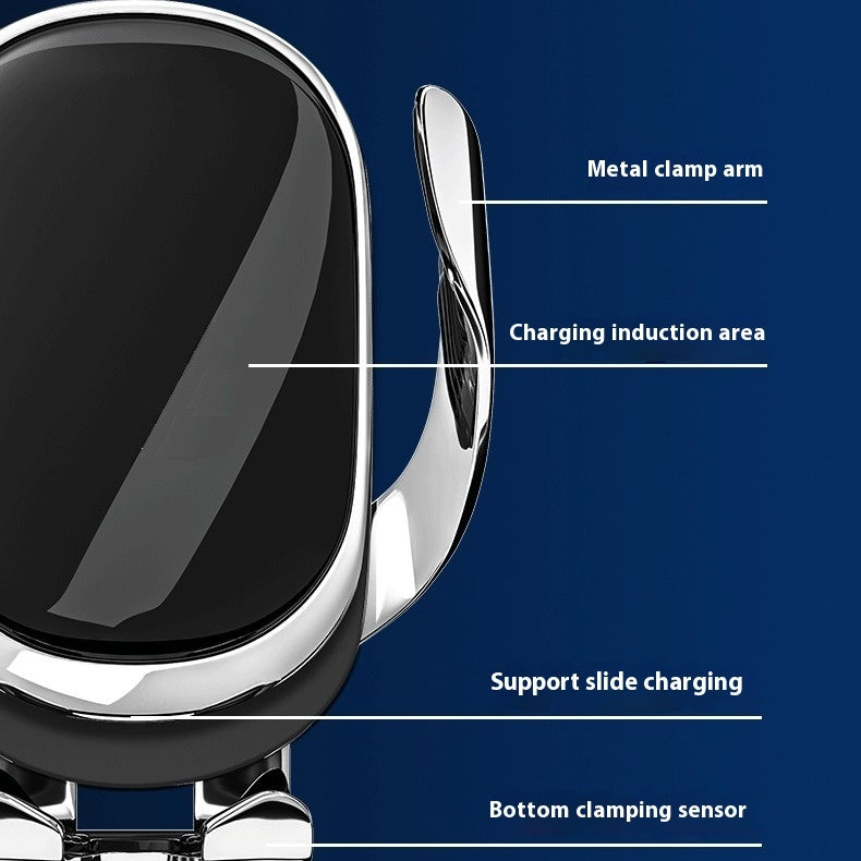 Silver Car Phone Holder for Portable Plastic and Universal Fit - portable plastic car phone holder