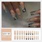 Silver French Manicure with Super Long Pearl Glitter for Elegant Nails - super long pearl glitter silver french manicure