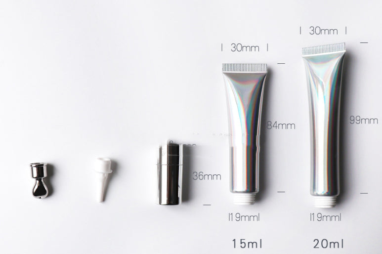 Silver Tube Lipstick Cap with Zinc Alloy and Ceramic Massage Heads - silver tube lipstick cap laser vacuum pump head