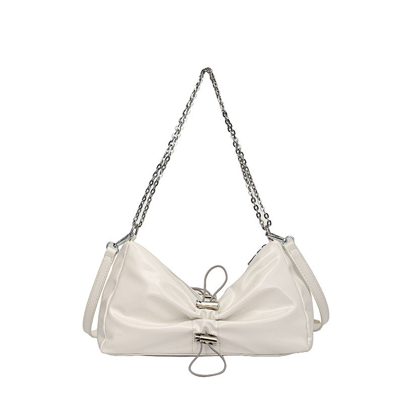 Silver Waist Bag with Crossbody and Shoulder Options for Daily - Teleplus waist bag silver underarm shoulder crossbody