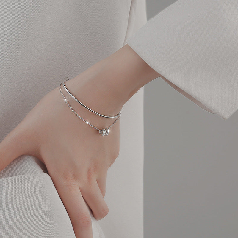 Silver Waist Bracelet For Women Special-interest Design Double Layer - Silver Waist Bracelet for Women Double Layer