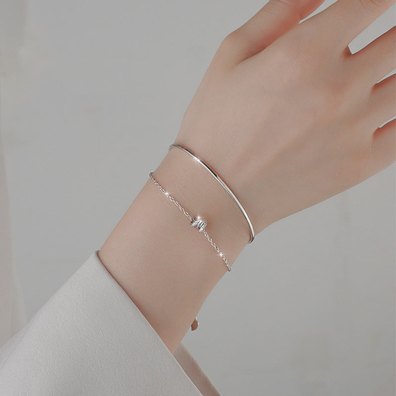 Silver Waist Bracelet For Women Special-interest Design Double Layer - Silver Waist Bracelet for Women Double Layer