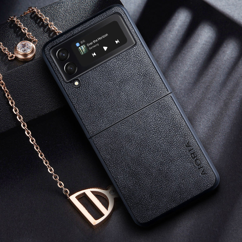 Flip Type PC Leather Phone Case for Samsung Galaxy Z 3 - Simple Mobile Phones leather phone case