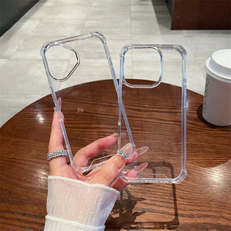 Simple And Transparent Acrylic Anti Drop Phone Case - Phone Case That Laughs at Drops and Fingerprints