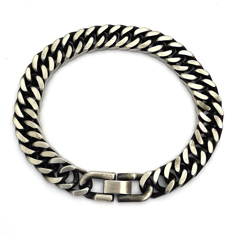 Simple And Versatile Retro Men’s Bracelet - Simple Versatile Retro Men’s Stainless Steel Bracelet