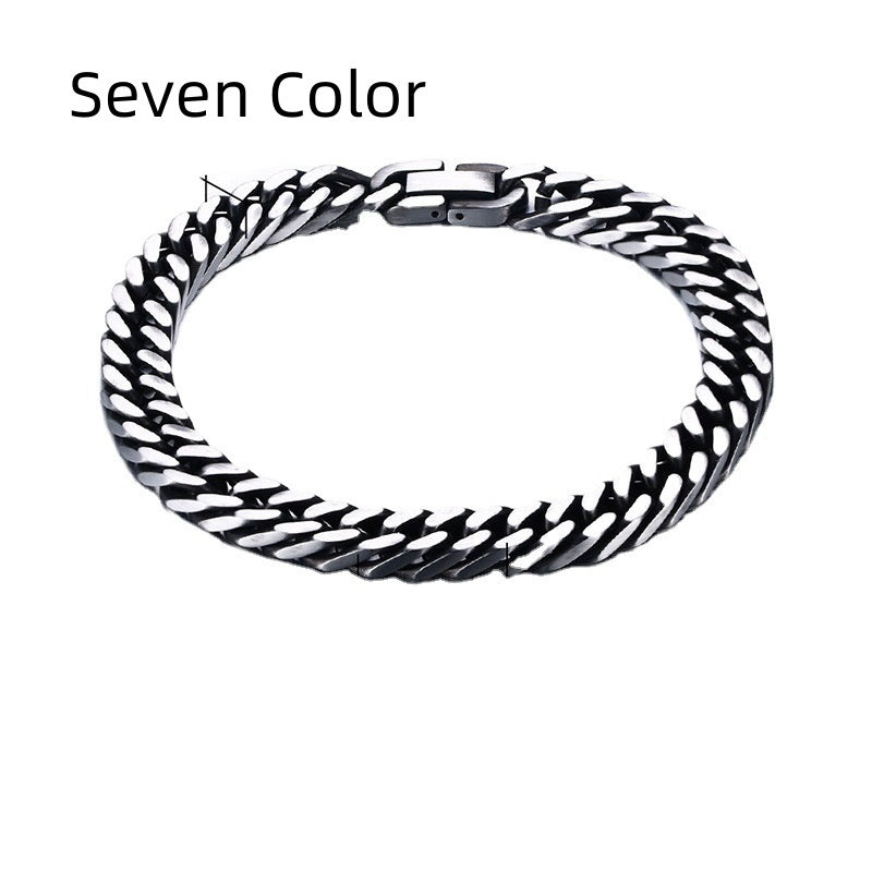 Simple And Versatile Retro Men’s Bracelet - Simple Versatile Retro Men’s Stainless Steel Bracelet