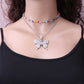 Simple Bead Suit Necklace Big Bowknot - Simple Bead Suit Necklace Two-Piece with Bowknot