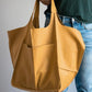 Simple Big Bag in Polyester PU Fabric Large Capacity Shoulder - simple big bag soft leather large capacity shoulder