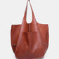 Simple Big Bag in Polyester PU Fabric Large Capacity Shoulder - simple big bag soft leather large capacity shoulder