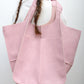 Simple Big Bag in Polyester PU Fabric Large Capacity Shoulder - simple big bag soft leather large capacity shoulder