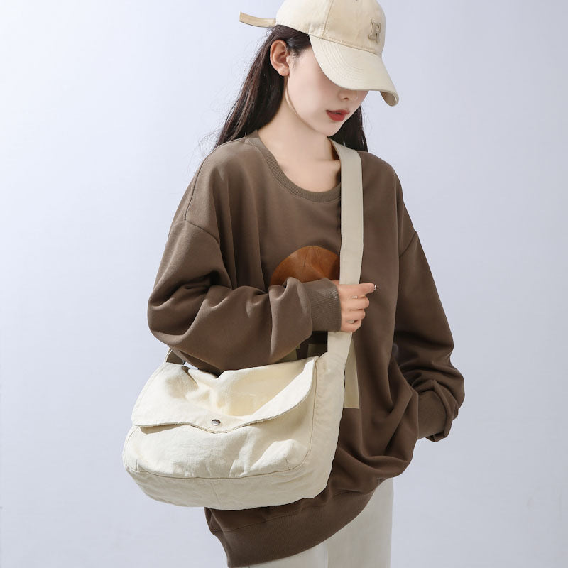 Simple Canvas Bag for College Students in Multiple Colors - Teleplus college student simple canvas bag