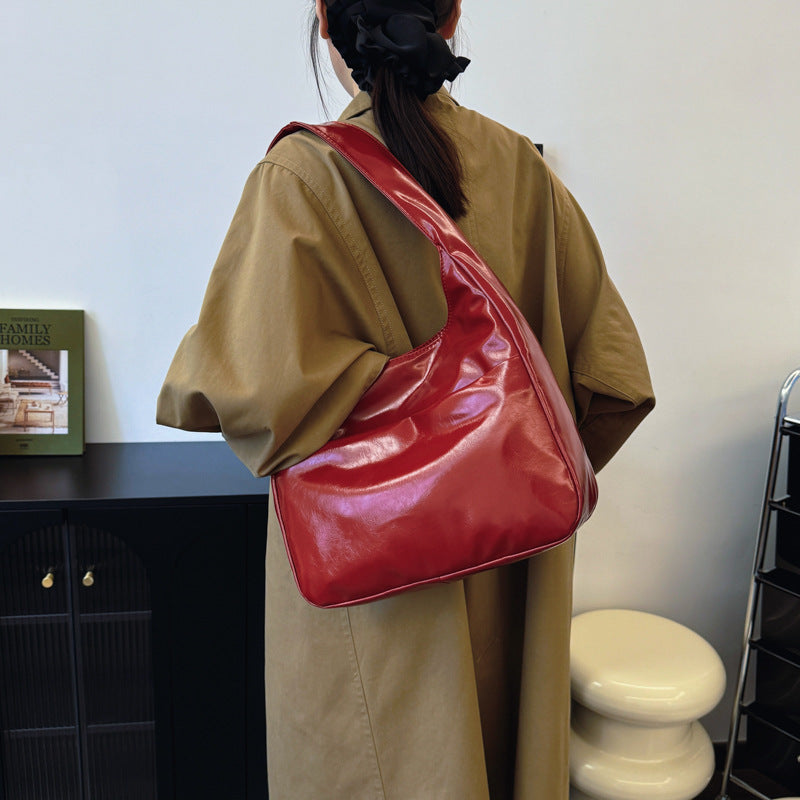 Simple commute underarm shoulder bag with polyester lining in multiple colors - Teleplus Commute Underarm Shoulder Bag