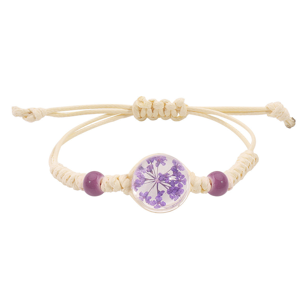 Simple Design Starry Dried Flower Bracelet Sweet Beauty - Simple Design Starry Dried Flower Bracelet for Women