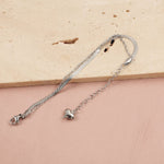 Stainless Steel Heart Love Bracelet for Women in the United States - Trendy Double-layer Pendant united states chf